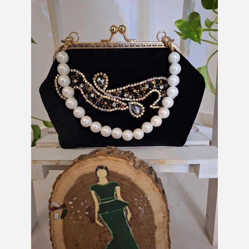 کیف مجلسی زنانه مخمل